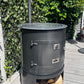 BBQ Stove Large Silver In Garden