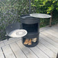 BBQ Stove Large In Garden With Doors Open